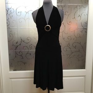 EUC- CHESLEY-M-Little Black Halter Dress